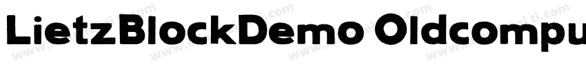 LietzBlockDemo OldcomputerSt字体转换